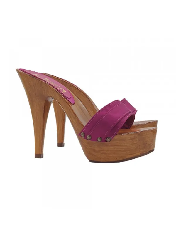 Kiara Shoes ZOCCOLI CON FASCIA IN RASO... VIOLA Online