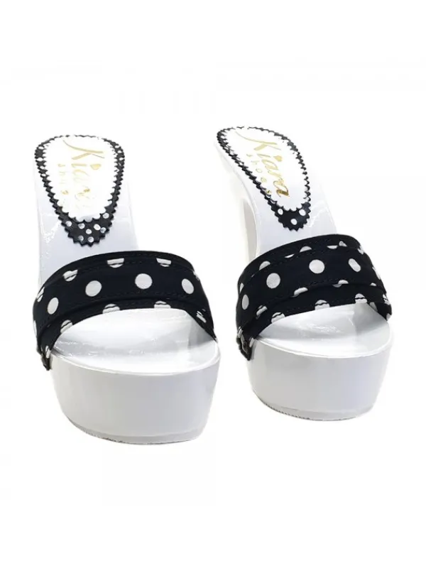 Kiara Shoes ZOCCOLI CON FASCIA NERA A... Nero