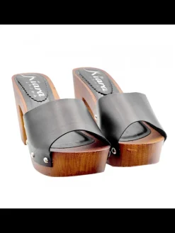 Kiara Shoes ZOCCOLI CON FASCIA NERA DI... Nero New