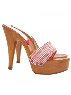 Kiara Shoes ZOCCOLI CON FASCIA ROSSA... Rosso Hot