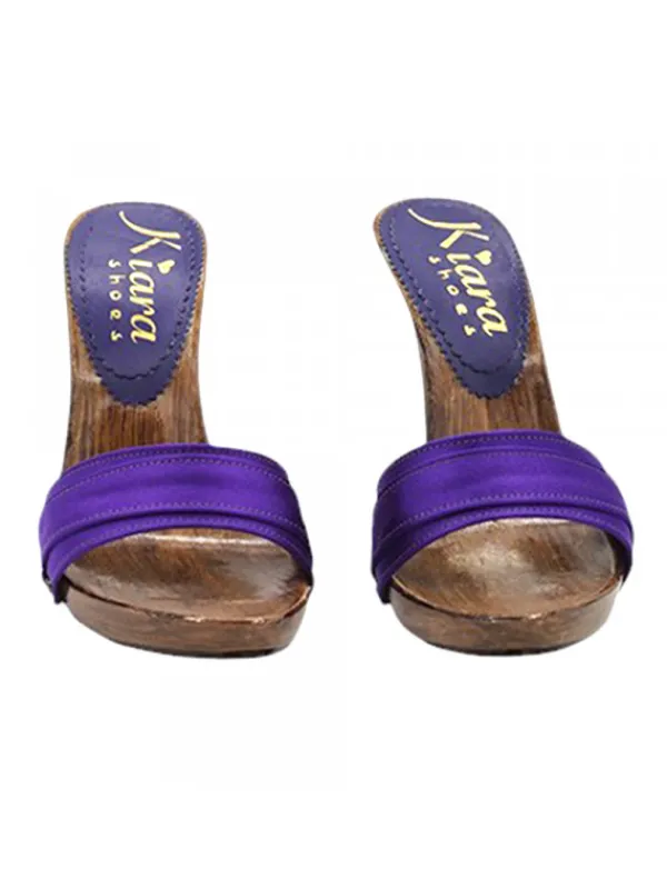 Kiara Shoes ZOCCOLI CON FASCIA E... VIOLA Clearance