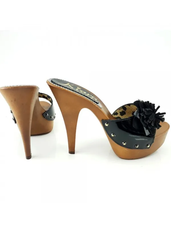 Kiara Shoes ZOCCOLI CON FIORE Nero Online