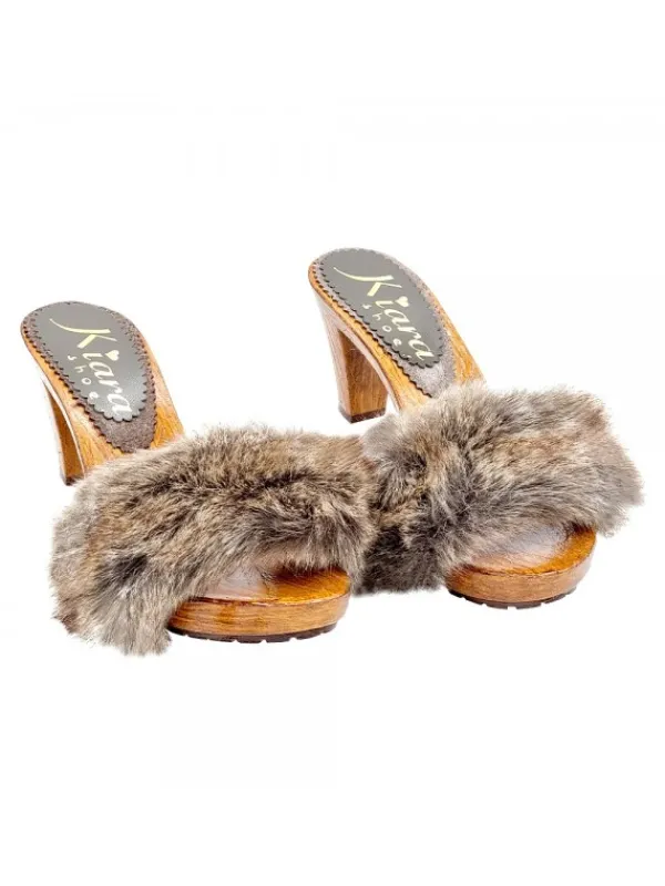 Kiara Shoes ZOCCOLI CON PELLICCIA E... Sale