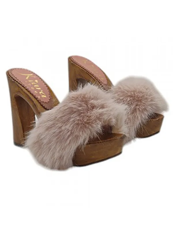 Kiara Shoes ZOCCOLI CON TACCO 12.5 CM |... Rosa Outlet
