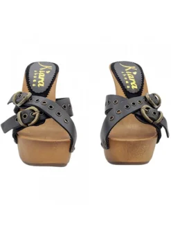 Kiara Shoes ZOCCOLI CON TACCO 13 CM E... Nero Best