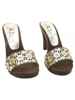 Kiara Shoes ZOCCOLI DA DONNA CON FASCIA... Oro Sale