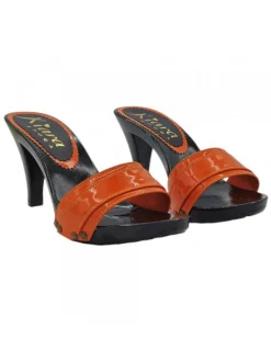 Kiara Shoes Zoccoli da donna con fascia... Arancione Online
