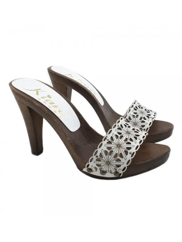 Kiara Shoes ZOCCOLI DA DONNA CON FASCIA... BIANCO Sale