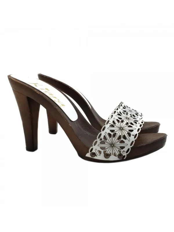 Kiara Shoes ZOCCOLI DA DONNA CON FASCIA... BIANCO Sale