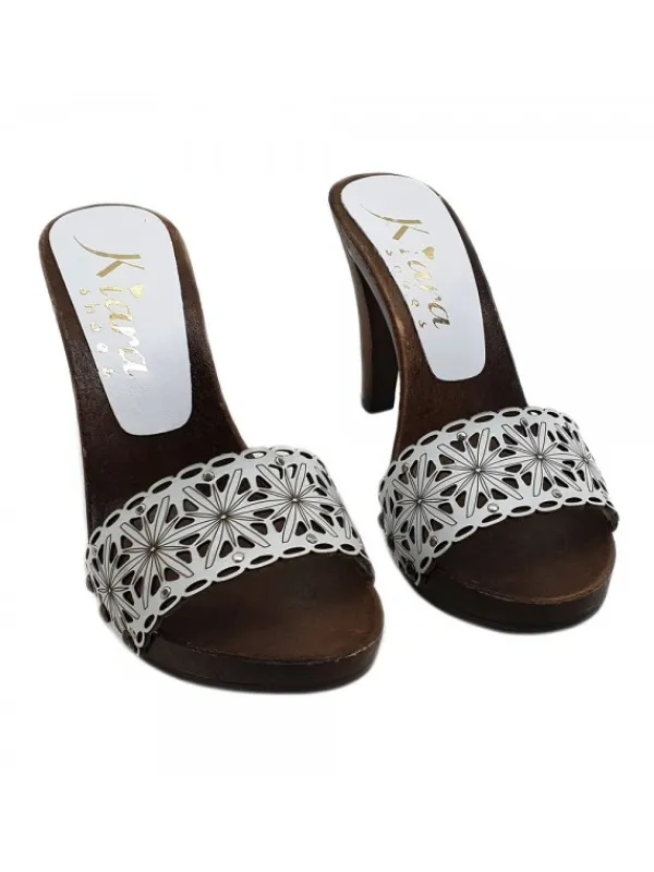 Kiara Shoes ZOCCOLI DA DONNA CON FASCIA... BIANCO Sale