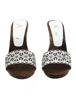 Kiara Shoes ZOCCOLI DA DONNA CON FASCIA... BIANCO Sale