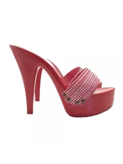 Kiara Shoes ZOCCOLI DA DONNA ROSSI PIN... Rosso New