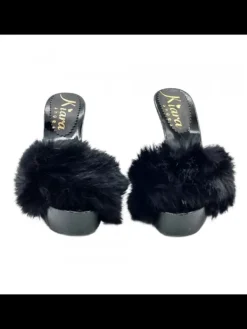 Kiara Shoes ZOCCOLI DONNA CON PELLICCIA... Nero Outlet