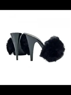 Kiara Shoes ZOCCOLI DONNA CON PELLICCIA... Nero Outlet
