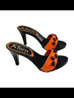Kiara Shoes ZOCCOLI DONNA NERI CON... Arancione Outlet
