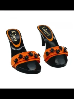 Kiara Shoes ZOCCOLI DONNA NERI CON... Arancione Outlet