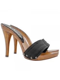 Kiara Shoes Zoccoli Donna Nero Hot