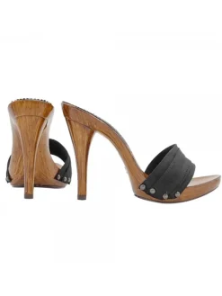 Kiara Shoes Zoccoli Donna Nero Hot