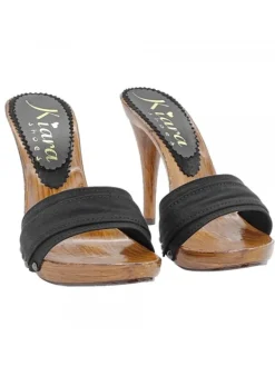 Kiara Shoes Zoccoli Donna Nero Hot