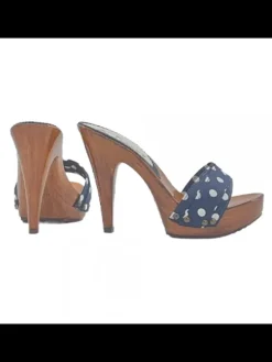 Kiara Shoes ZOCCOLI DONNA POIS E... Blu Outlet