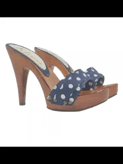 Kiara Shoes ZOCCOLI DONNA POIS E... Blu Outlet