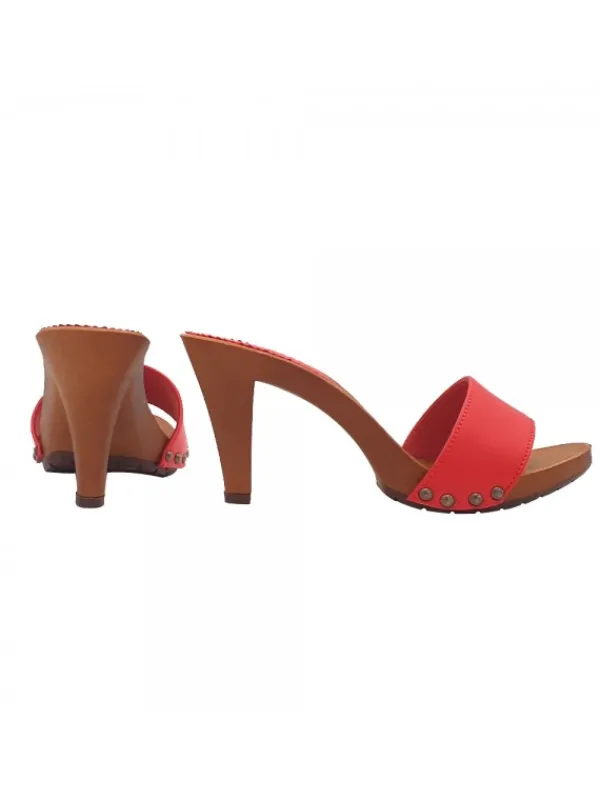 Kiara Shoes ZOCCOLI DONNA ROSSI TACCO... Rosso Online