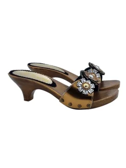 Kiara Shoes Zoccoli Donna vintage style... BRONZO Hot