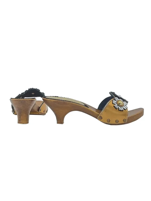 Kiara Shoes Zoccoli Donna vintage style... BRONZO Hot