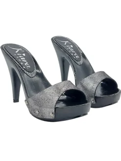 Kiara Shoes ZOCCOLI ELEGANTI ARGENTO... Nero Hot