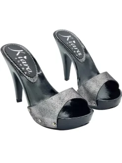 Kiara Shoes ZOCCOLI ELEGANTI ARGENTO... Nero Hot