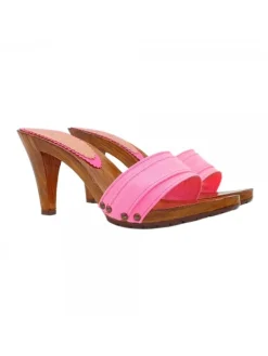 Kiara Shoes ZOCCOLI FLUO TACCO 9 Fuxia Discount