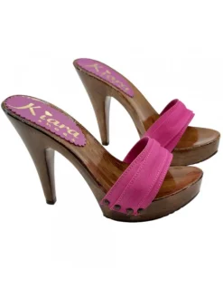 Kiara Shoes Zoccoli Fucsia con Tacco 11... Fuxia Sale