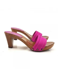 Kiara Shoes ZOCCOLI COMODI TACCO 8 Fuxia