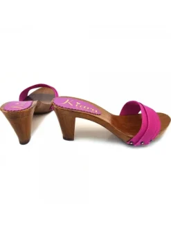 Kiara Shoes ZOCCOLI COMODI TACCO 8 Fuxia