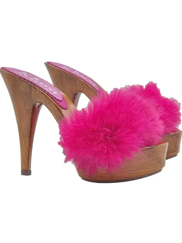 Kiara Shoes ZOCCOLI CON PELLICCIA... Fuxia Online