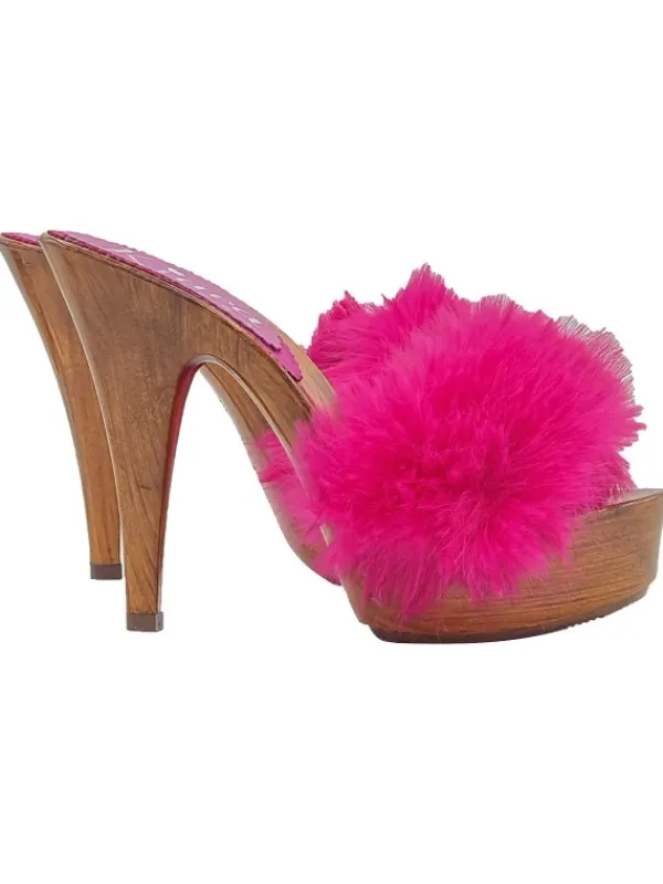 Kiara Shoes ZOCCOLI CON PELLICCIA... Fuxia Online