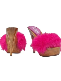 Kiara Shoes ZOCCOLI CON PELLICCIA... Fuxia Online