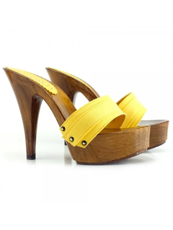 Kiara Shoes ZOCCOLI GIALLI-K9101 GIA Giallo Discount