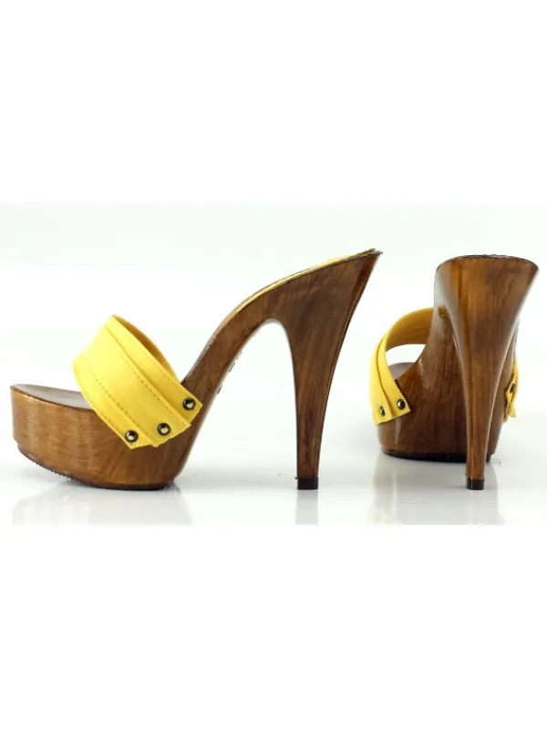 Kiara Shoes ZOCCOLI GIALLI-K9101 GIA Giallo Discount