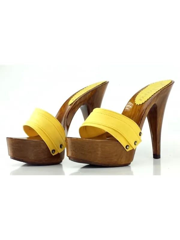 Kiara Shoes ZOCCOLI GIALLI-K9101 GIA Giallo Discount