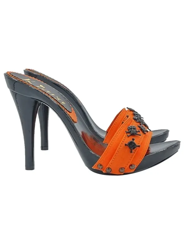 Kiara Shoes ZOCCOLI HALLOWEEN NERI CON... Arancione Online
