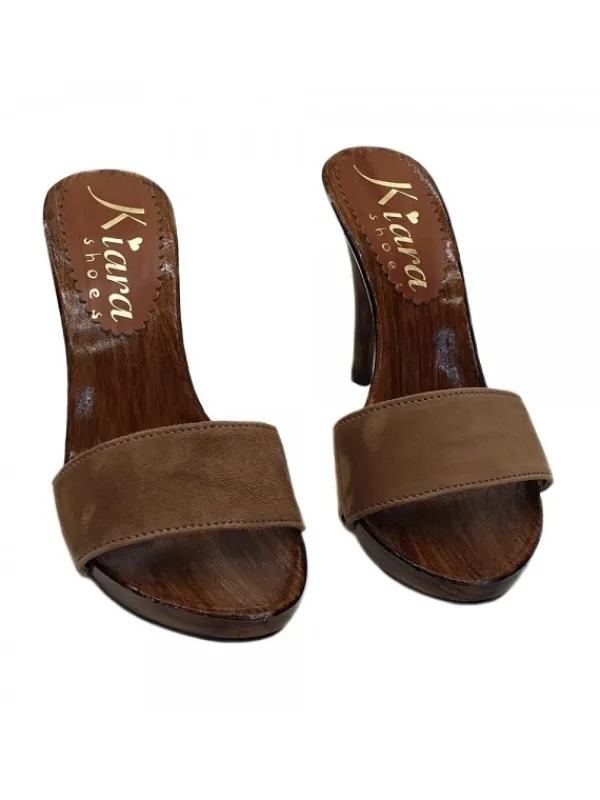 Kiara Shoes ZOCCOLI IN CAMOSCIO ... MORO New