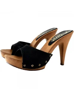 Kiara Shoes ZOCCOLI IN CAMOSCIO ... Nero Sale