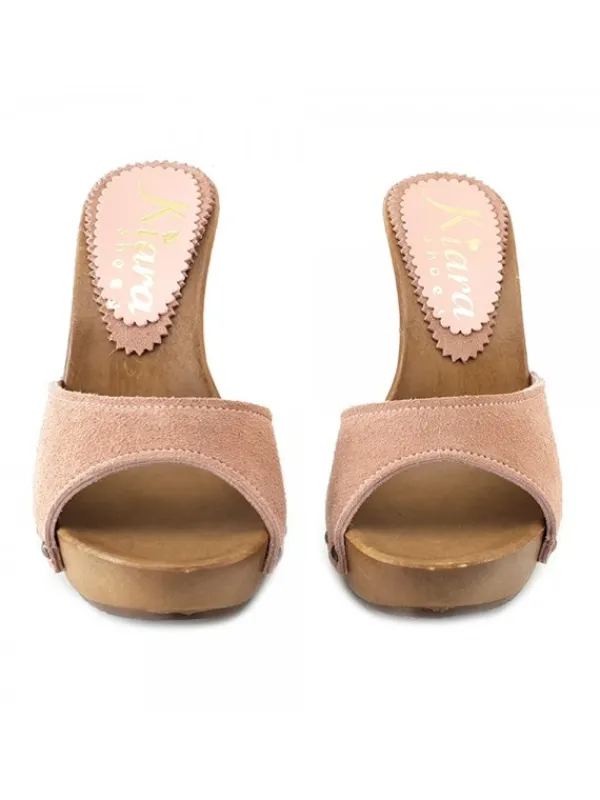 Kiara Shoes ZOCCOLI IN CAMOSCIO ... Rosa Discount
