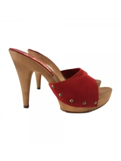 Kiara Shoes ZOCCOLI IN CAMOSCIO ... Rosso Sale