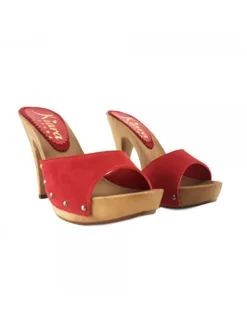 Kiara Shoes ZOCCOLI IN CAMOSCIO ... Rosso Sale