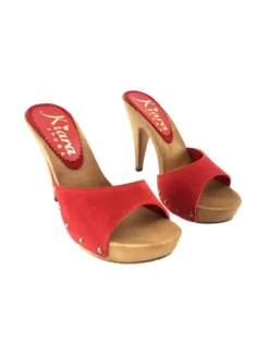 Kiara Shoes ZOCCOLI IN CAMOSCIO ... Rosso Sale