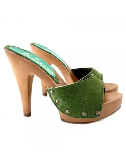 Kiara Shoes ZOCCOLI IN CAMOSCIO ... Verde Discount