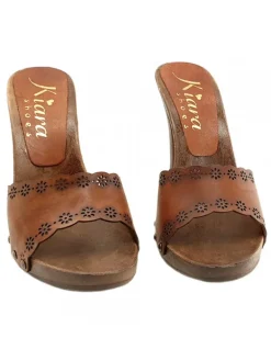 Kiara Shoes ZOCCOLI IN CUOIO TACCO 11 Clearance