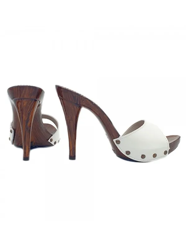 Kiara Shoes ZOCCOLI IN PELLE BIANCA... BIANCO Online